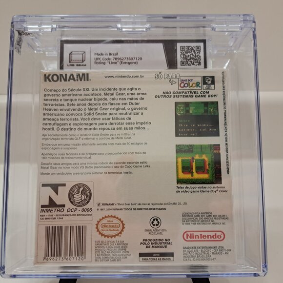 Rare Brand New Gameboy Color Metal Gear Solid Brazil Edition Graded Player 1 85 - Picture 2 of 4